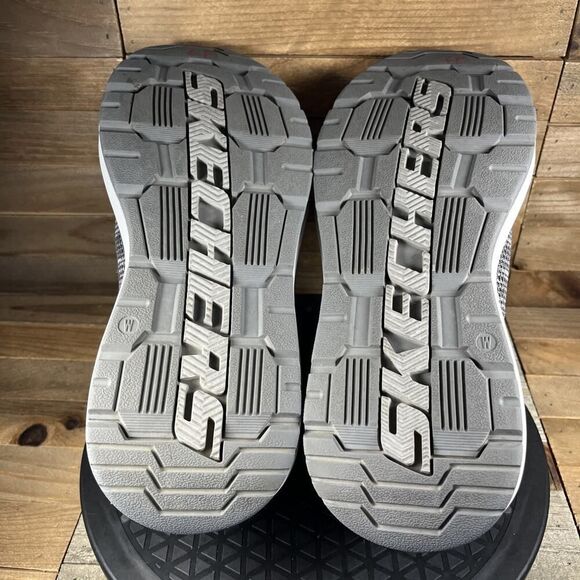 Skechers Mens Size 9.5 Wide Neville-Rovelo Gray Slip In Comfort Sneakers - Picture 10 of 11